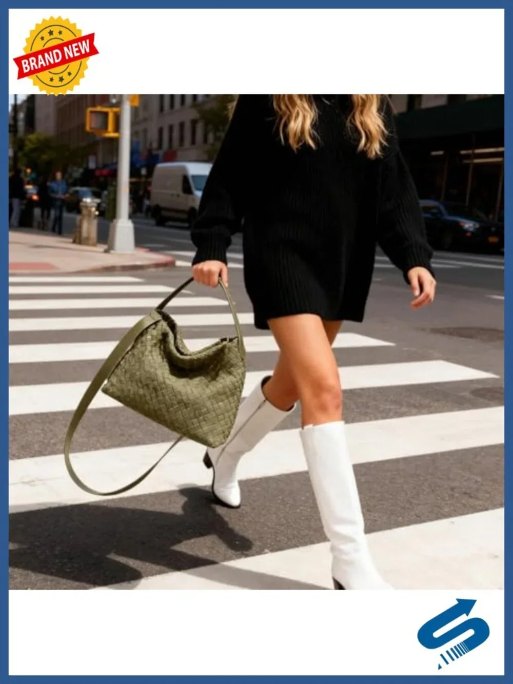 Suede Woven Tote Bag for Women, Roomy Hobo Shoulder Purse